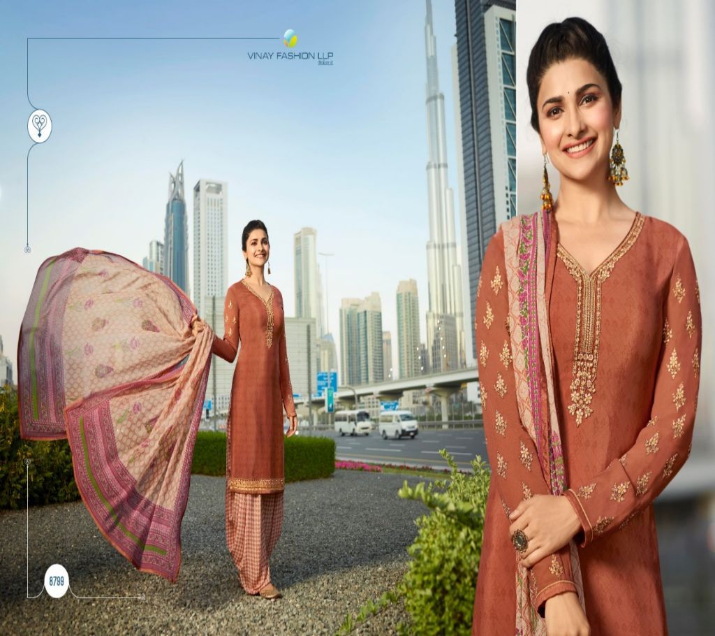 Vinay fashion Silkina-20 Royal Crape Series Patiyala Style Suit