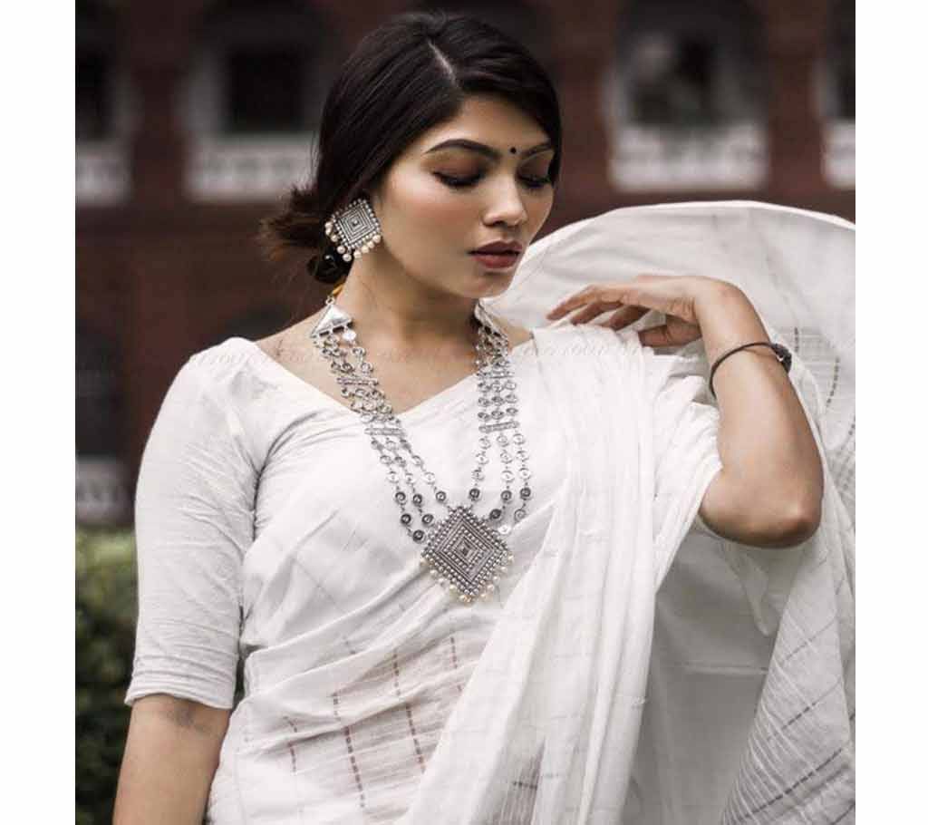 Silver Plated Long Necklace Jewelry