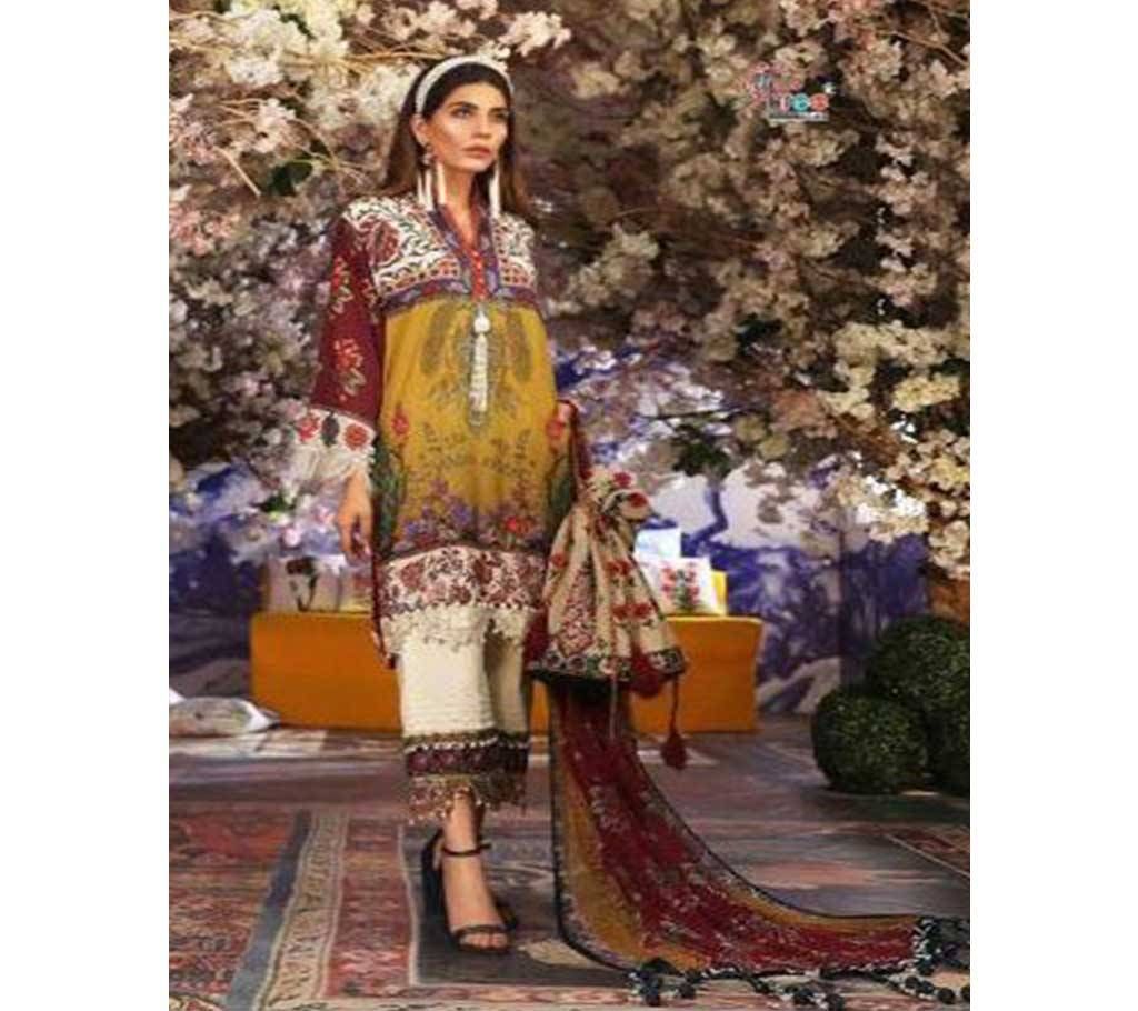 Sana Safinaz Muzlin Collection Unstitched Cotton 3Pcs- 6534