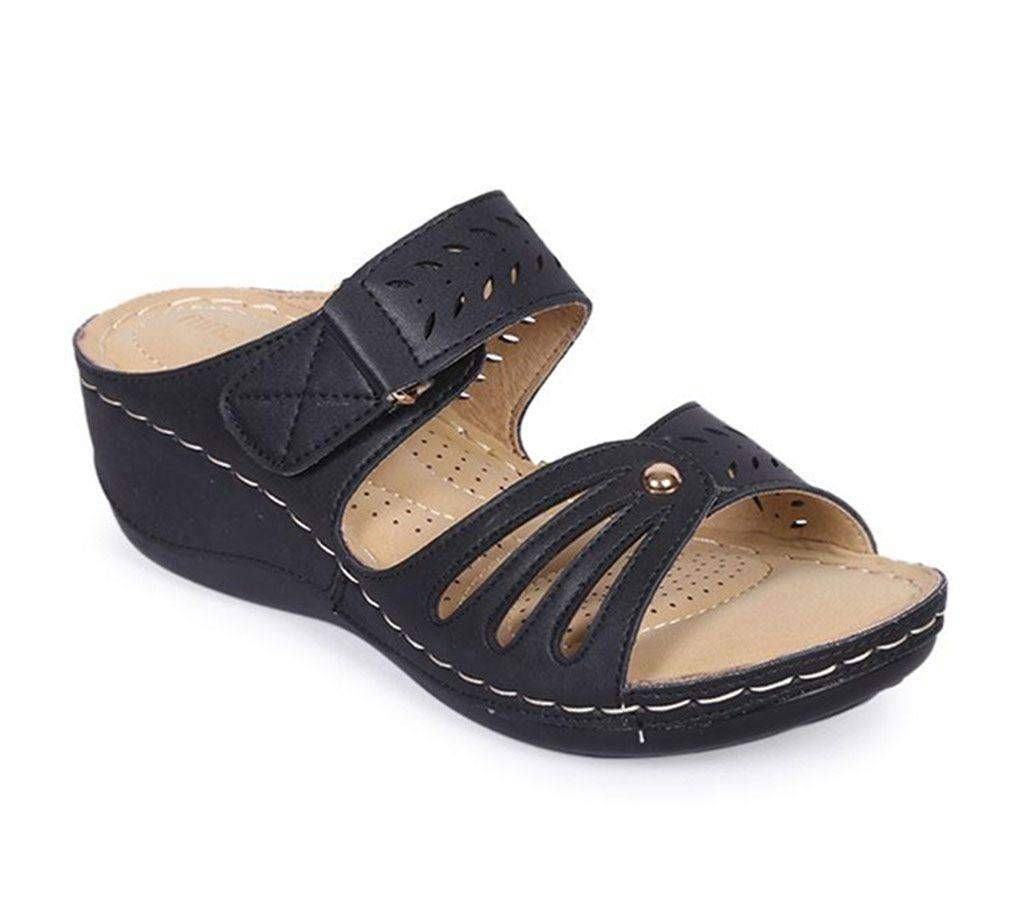 Nino-Rossi Black Ladies Leather Sandal