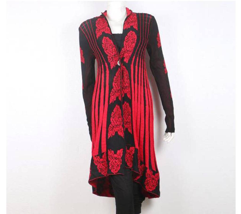 Ladies Casual Queen Party Woolen Long Kurti