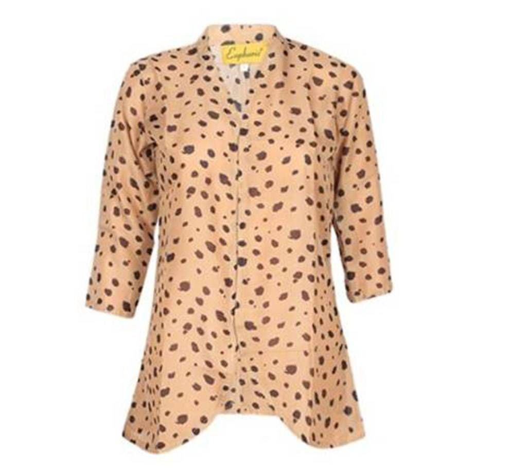 Brown and Chocolate Shimmer Georgette Tops
