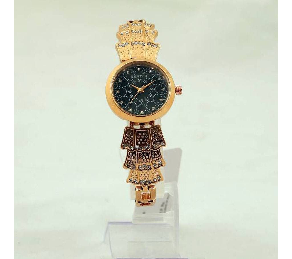 Black Dial Cooper Color RENTEX Watch for Women