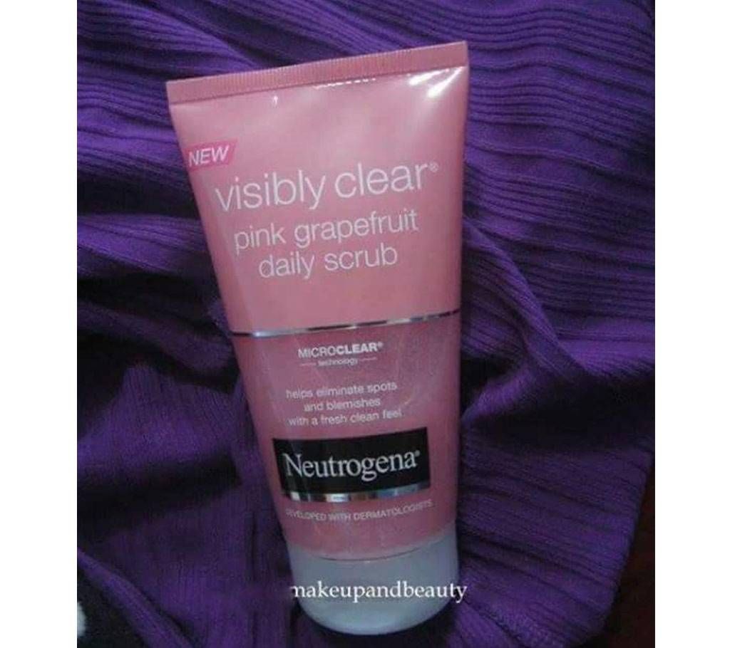 Visibly Clear Neutrogena Pink grapefruit scrub  (UK)
