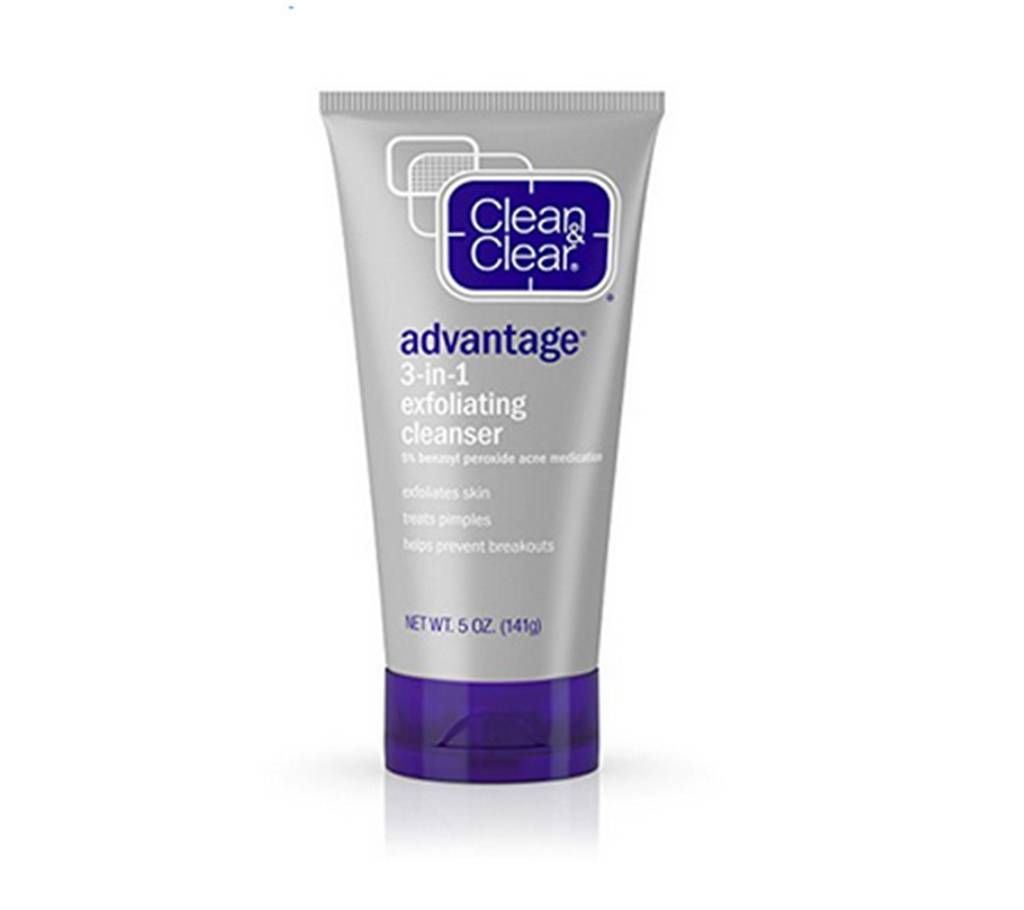 Clean & Clear Advantage 3-in-1Exfoliating Cleanser USA