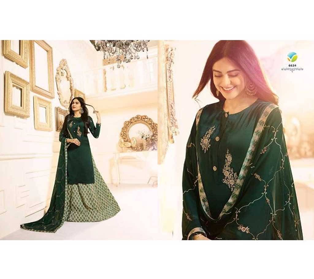 Indian Unstithed Georgette Three Piece