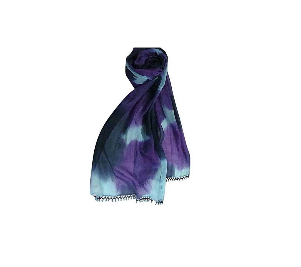 Artefact Purple Blue Silk Scarf For Women