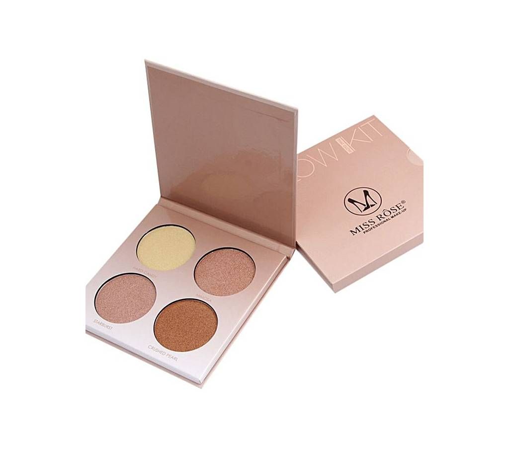 Miss Rose Glow Kit Highlighter - Pinkish Brown 30g - China  Original 
