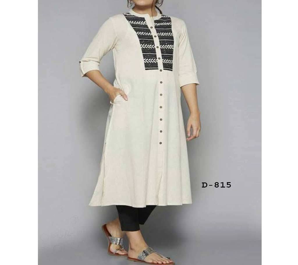 Semi-stitched Block Print Cotton Salwar Kameez (Copy)