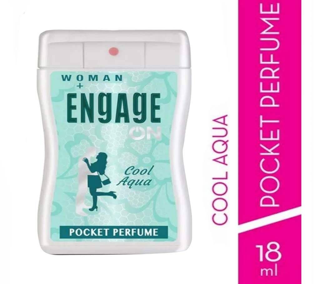Engage Women's Cool Aqua Pocket Body Spray 18ml India