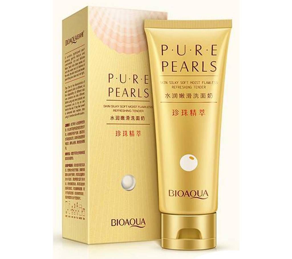 BIOAQUA Brand Pure Pearls Extract Essence Facial Cleanser 100g China
