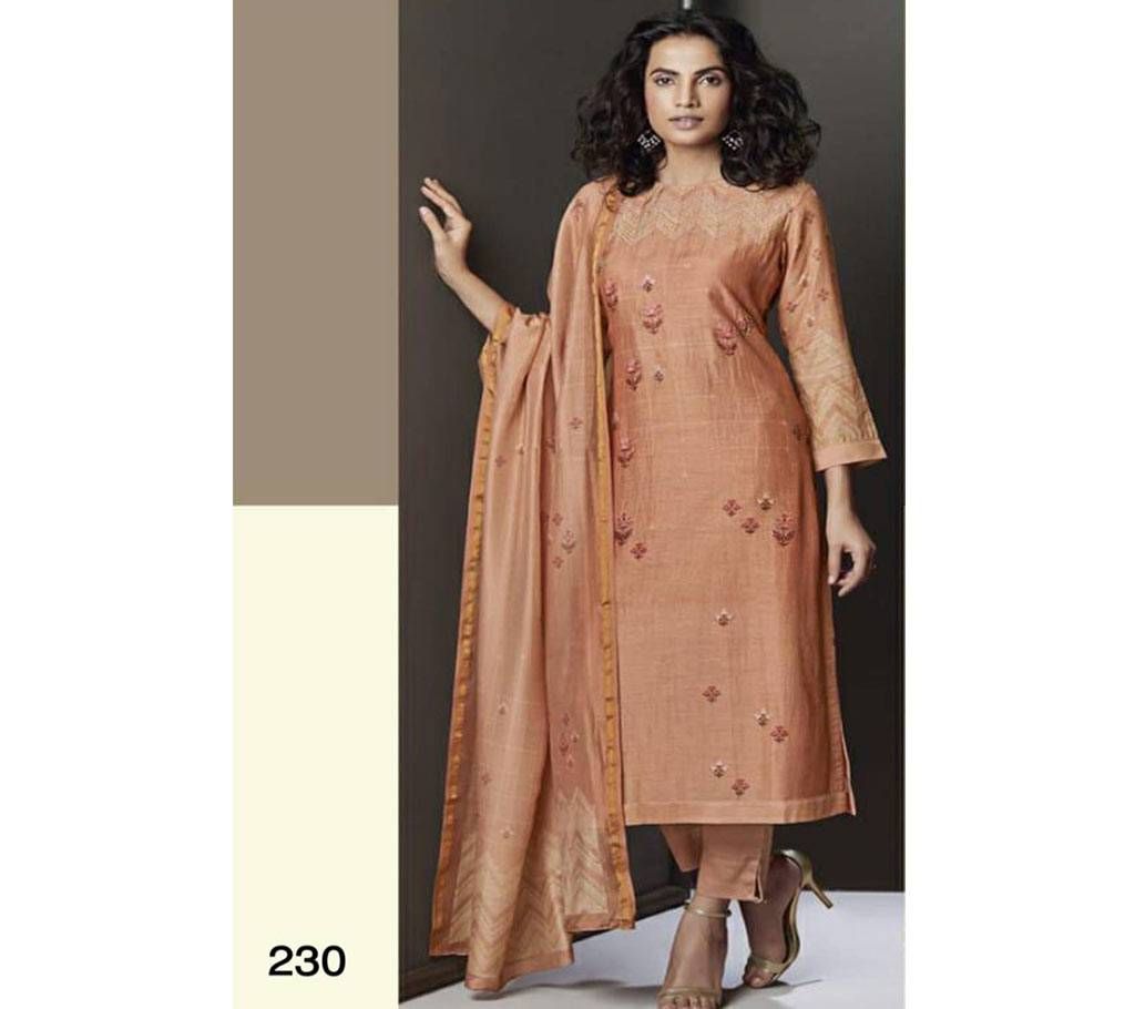 SAHIBA AFIA Unstitched Printed Cotton Three Piece