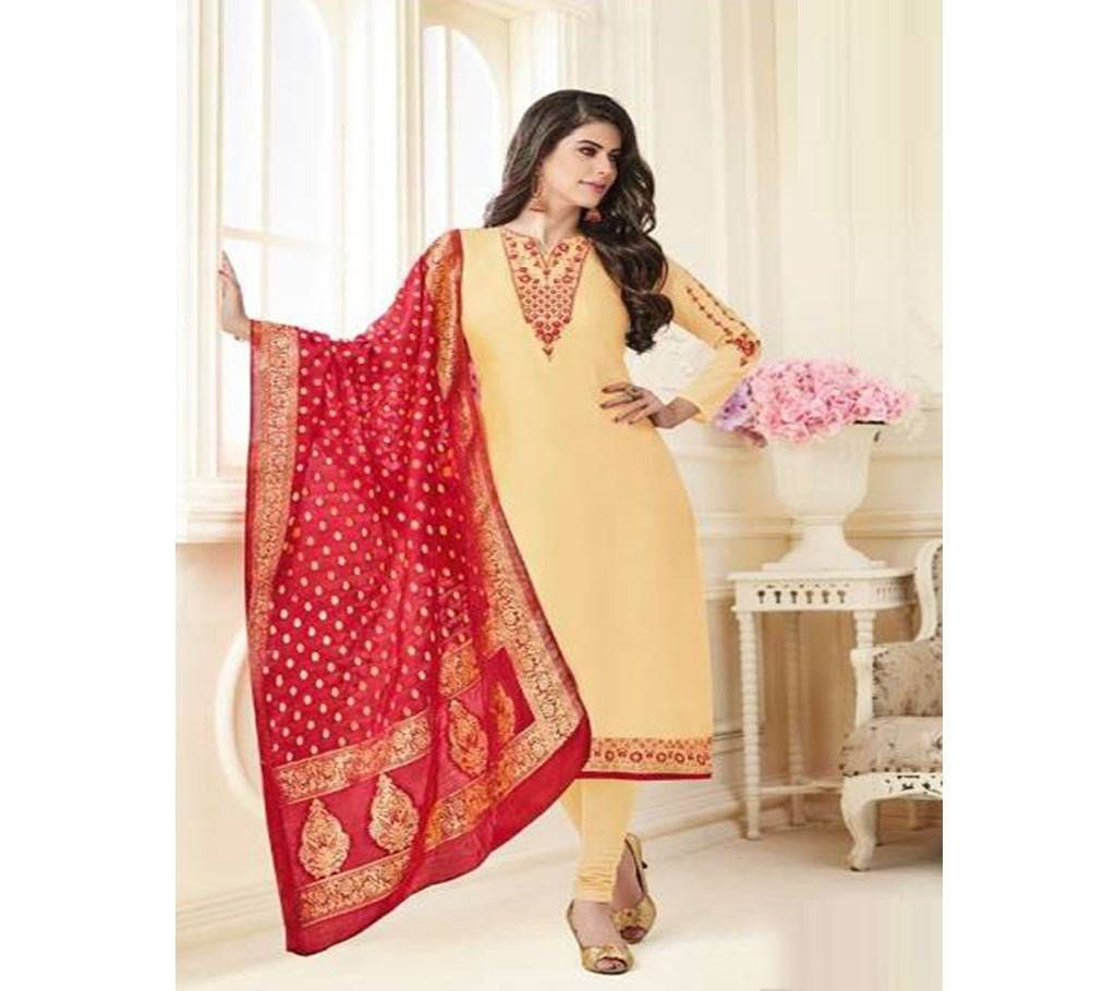 Unstitched Hansa Banarasee Three Piece 