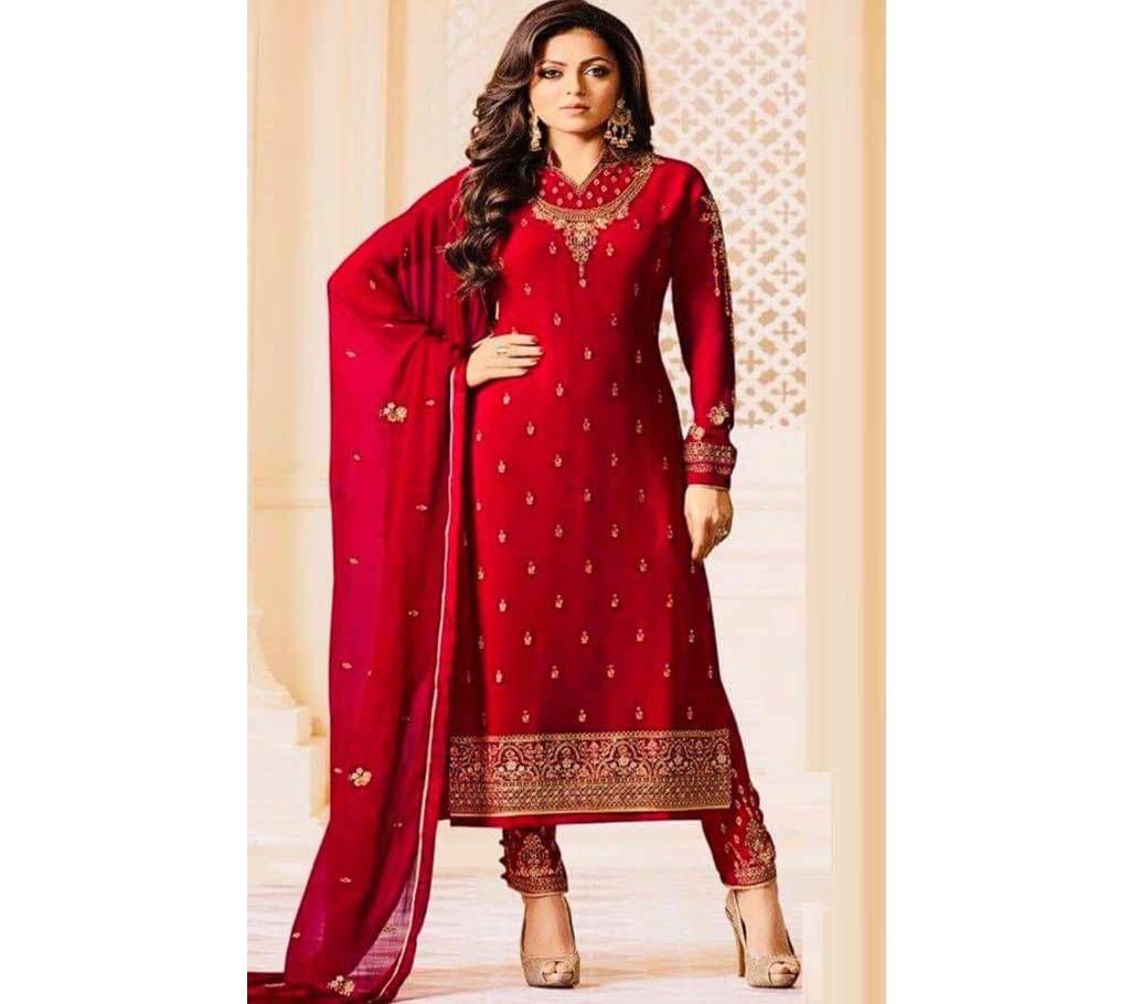 Georgette Unstitched Three piece Dress