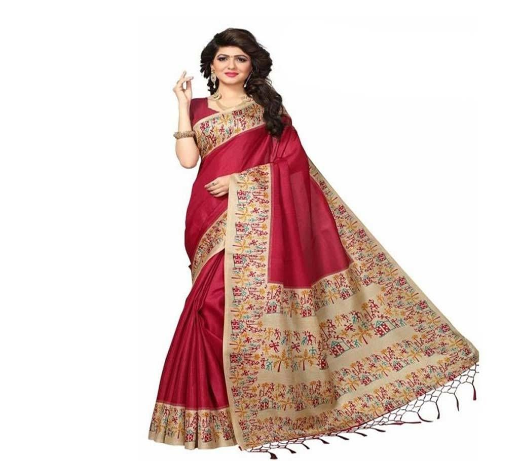 Mayshury Silk Saree - Maroon  