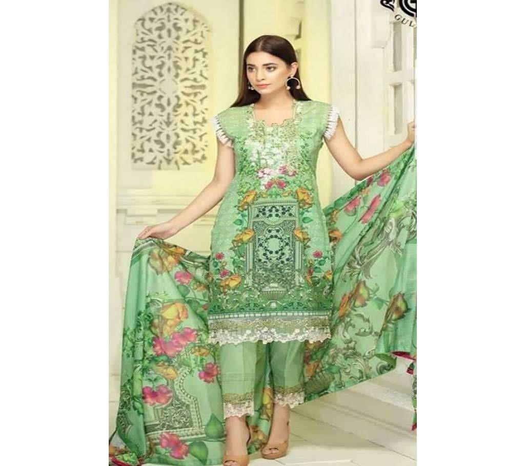 ARENA UNSTITCHED EMBROIDERED THREE PIECE