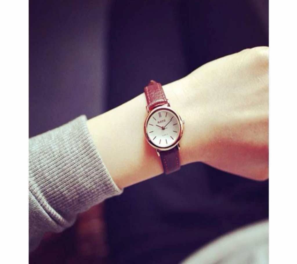 Leather Strap Wrist Quartz Watches