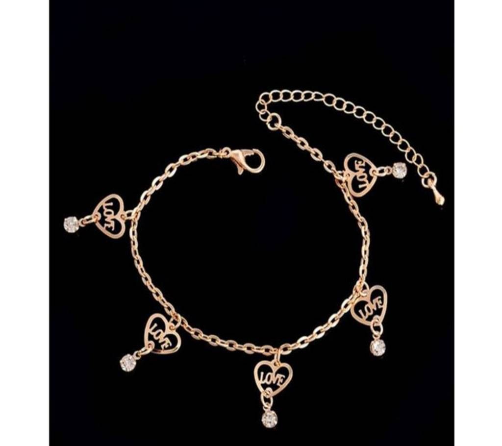 Love Flower Pendant Anklet