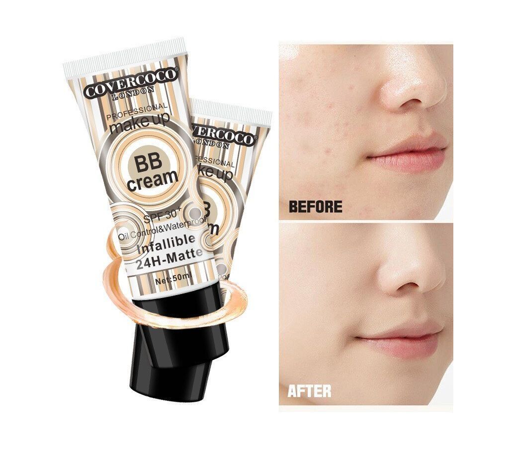 Covercoco Repair BB Cream Nude Makeup Clear Concealer Foundation Sunscreen Moisturizing 30SPF Moisturizing Lasting 24H Cream