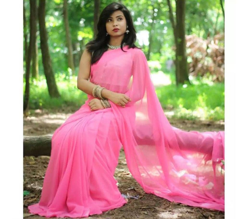 Indian georgette soft saree