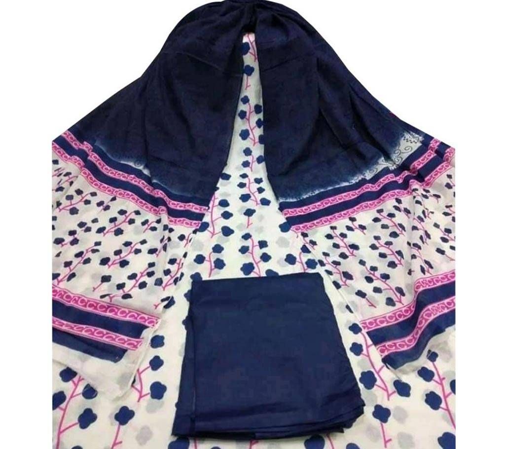 Unstitched skin printed cotton salwar kameez ST-89-2pcs