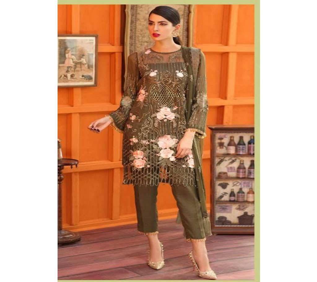 Unstitched Shraddha Designer Presenting Coir Georgette Suits - 1004 - ASI