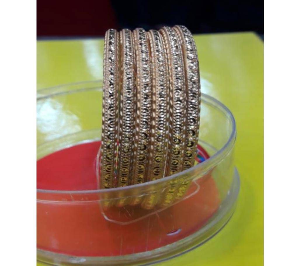 6 piece Indian golden bangles