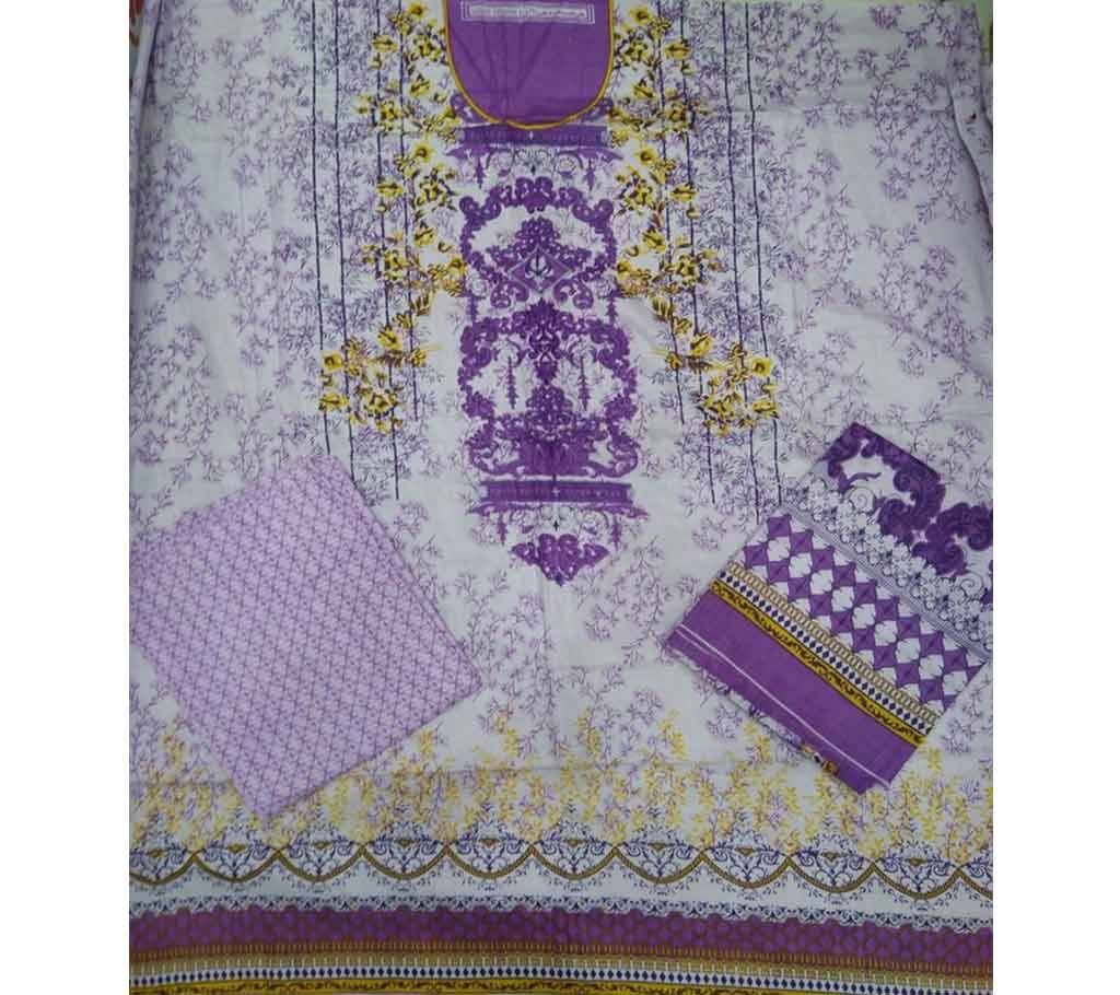 Unstitched Lawn Salwar Kmeez for Women 