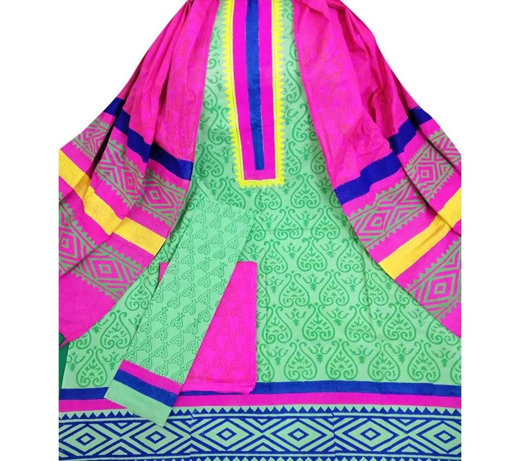 Unstitched Cotton Screen Print 3Pcs - 04 - ORP