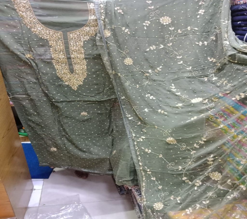 Delhi Botick 3pcs unstitched - 006  - NMIC
