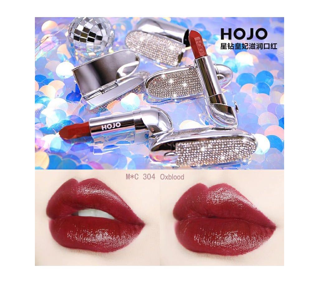 HOJO Brilliant Star Gem Lipstick Replacement Flip Cover With Mirror Lipstick Glitter