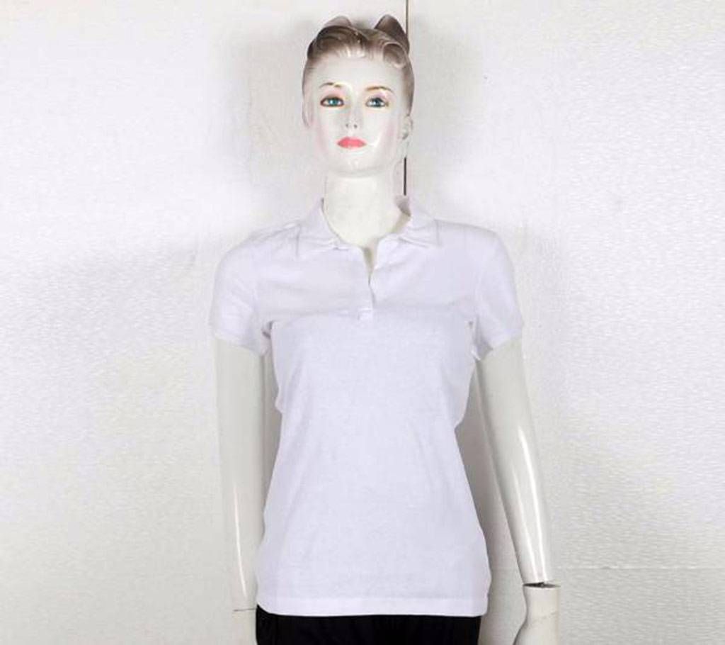 ladies half sleeve polo shirt 