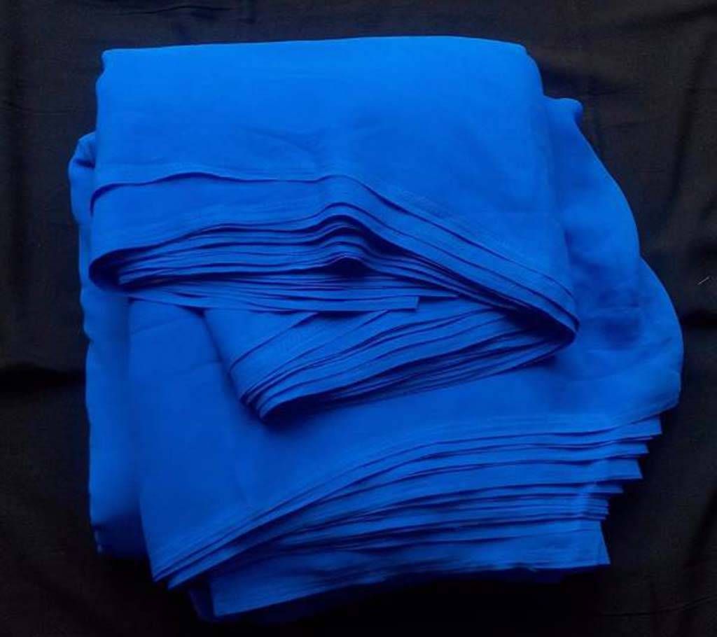 Indian Weightless Georgette - 1 Yard (Royal Blue)