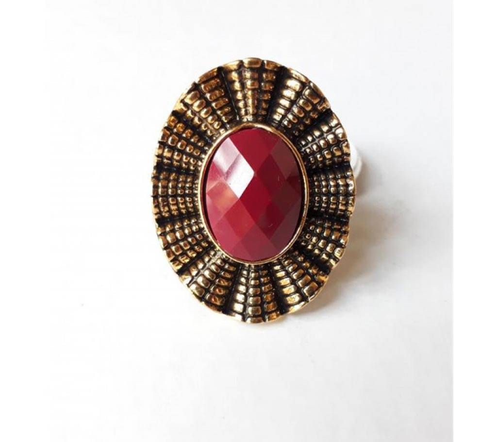 Red Stone Finger Ring