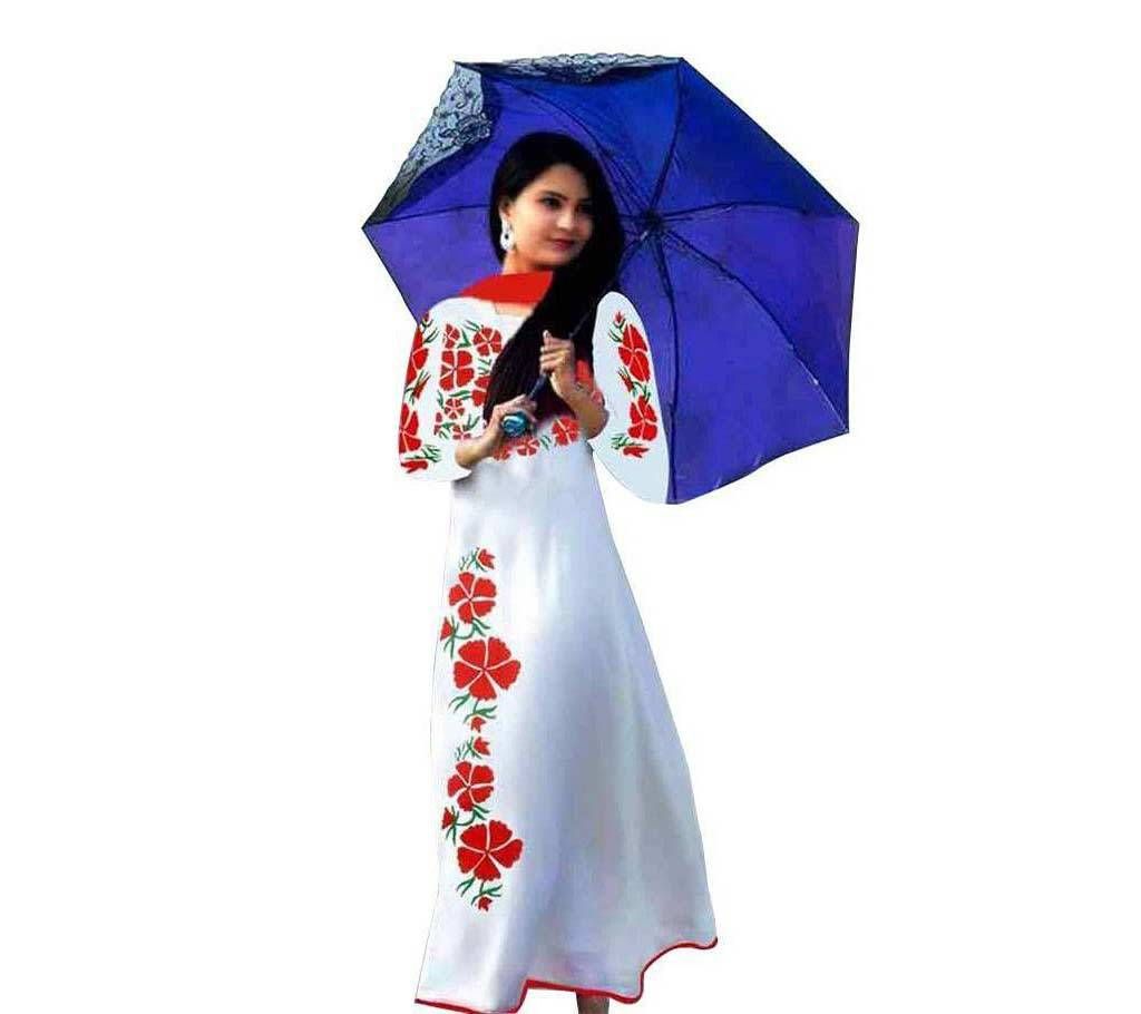 Unstitched block printed Cotton replica Three pcs