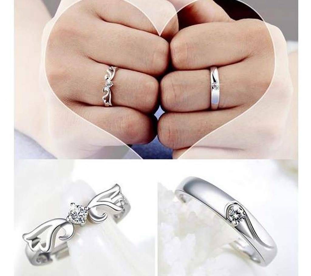 Promise Ring Lovers Crystal Couple Ring