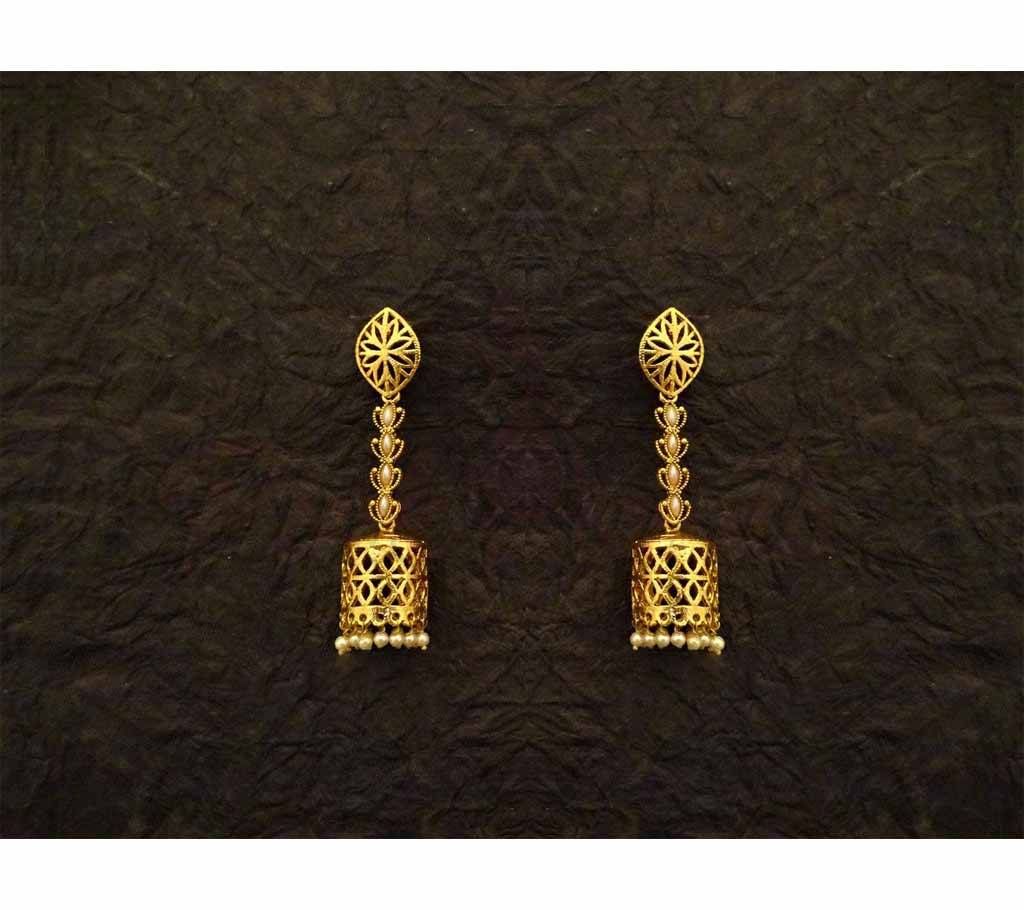 Cylindrical Base Antqiue Earrings (by Pink Point - ER-5534-47)