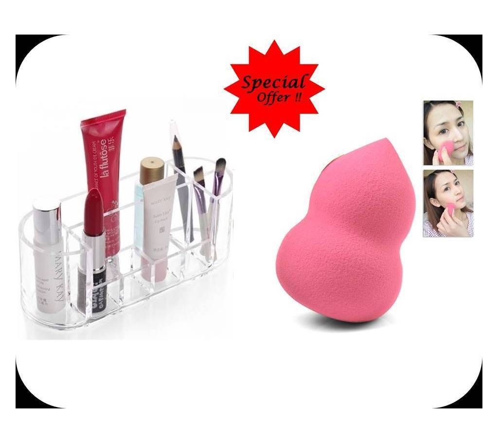 Combo Offer Cosmetics Holder & Blander Sponge