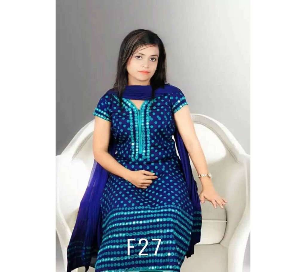 Ready made Printed Cotton Three Piece
