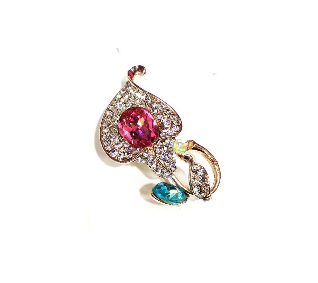 Stone and Bead Setting Hijab Brooch
