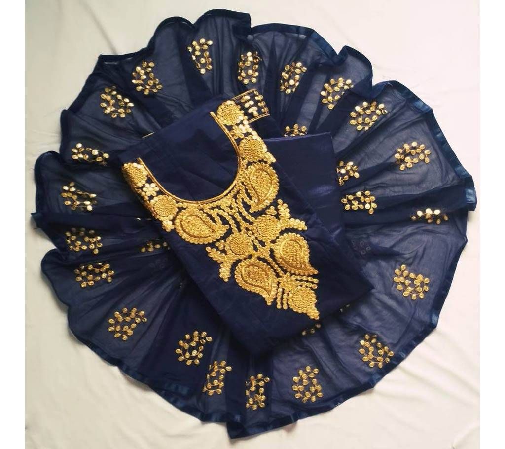 Indian Gotapatti Unstitched Three Piece