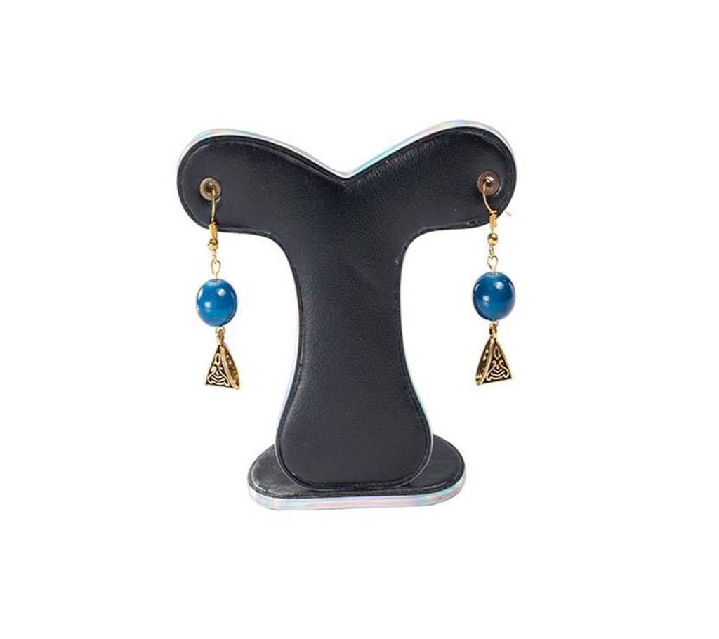 Navy Blue Color Artificial Pearl Earring