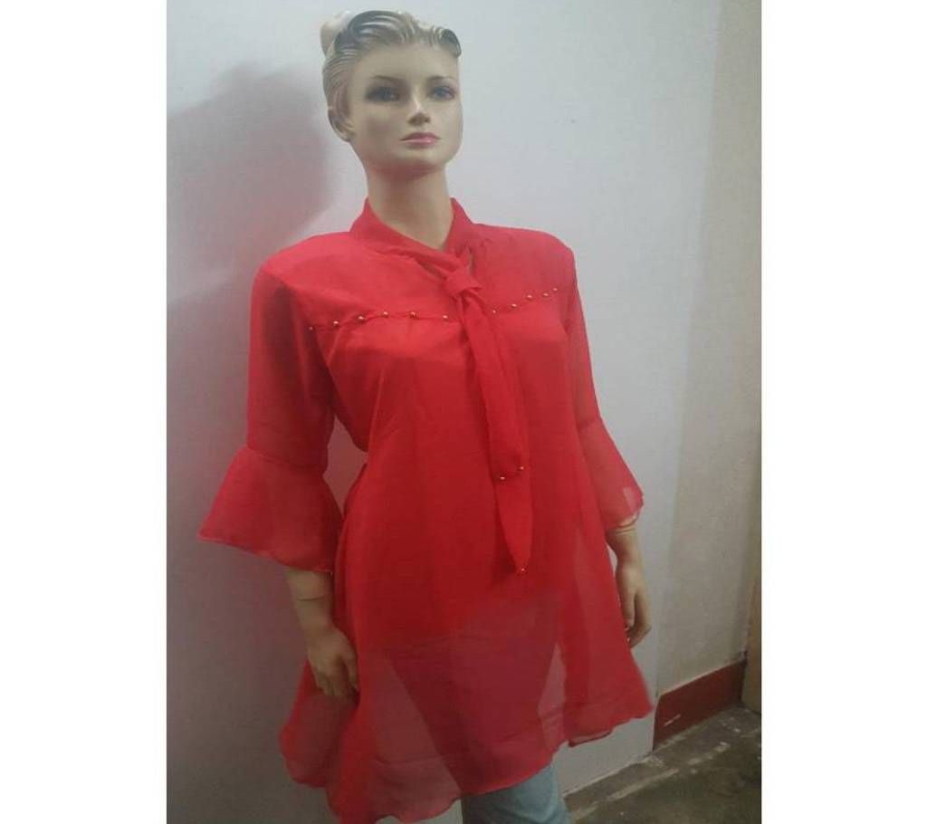 Stitched Ladies Tie Top