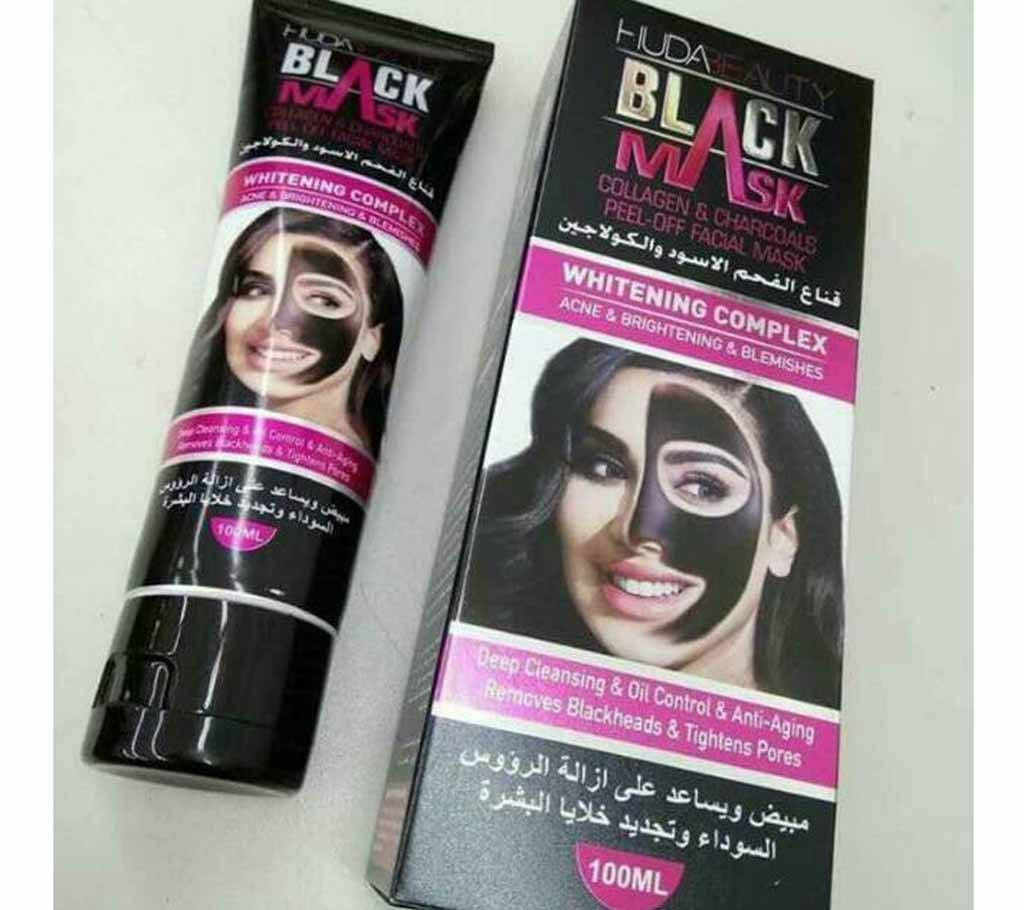 Huda Beauty Black Mask Collagen & Charcoals 100ml - Thailand