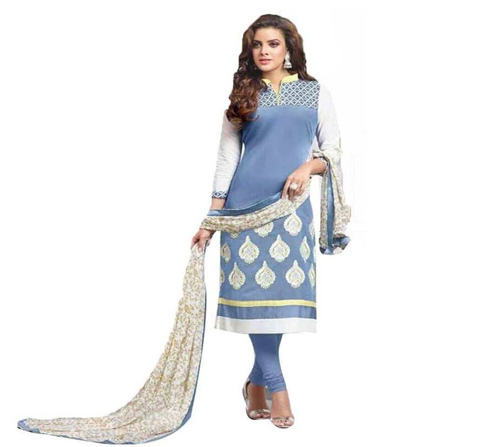 Unstitched Cotton Block Printed Shalwar Kameez (Copy)