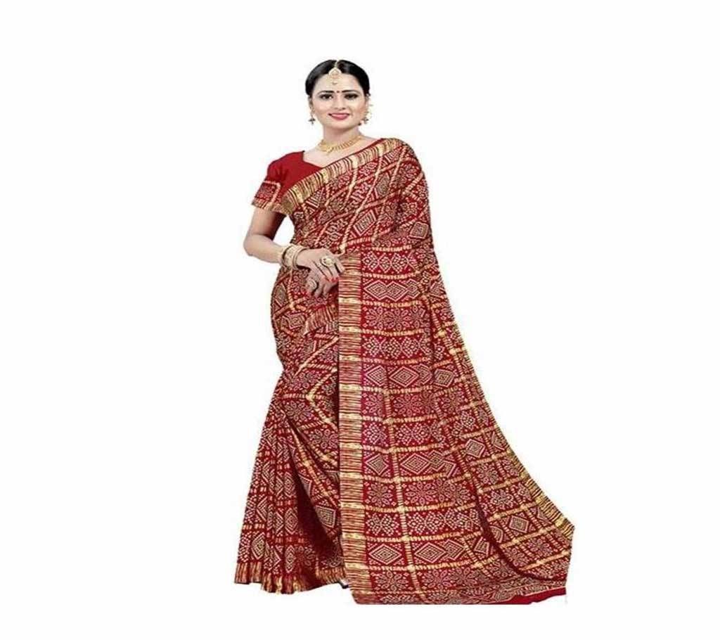 Maroon Silk Saree for Women