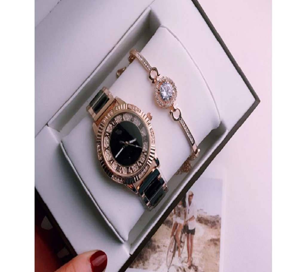 Dior Rose Gold Ladies Watch with Bracelet
