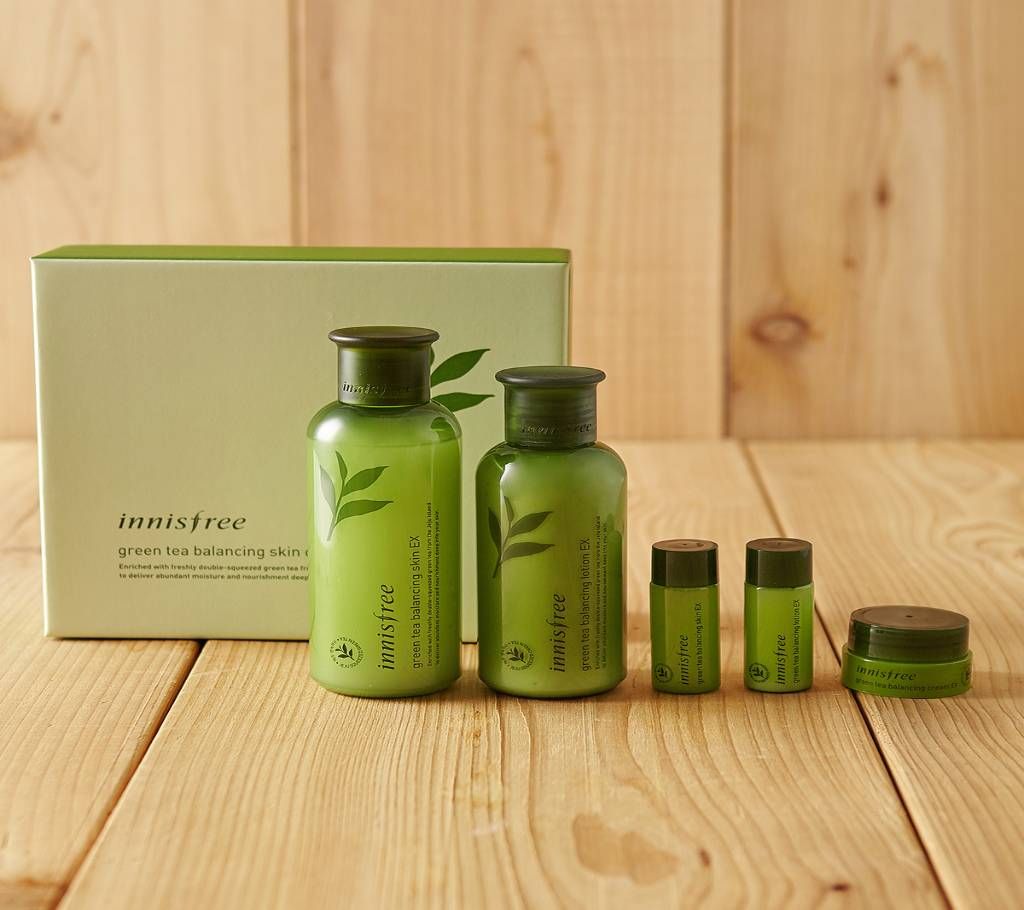 Innisfree Green Tea Balancing Skin Care Set-Korea