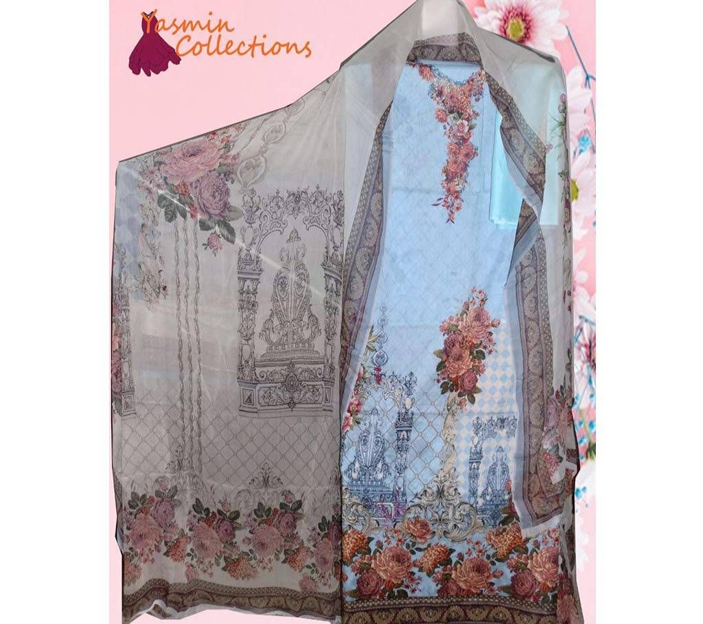 Pakistani Digital Print Three Piece 