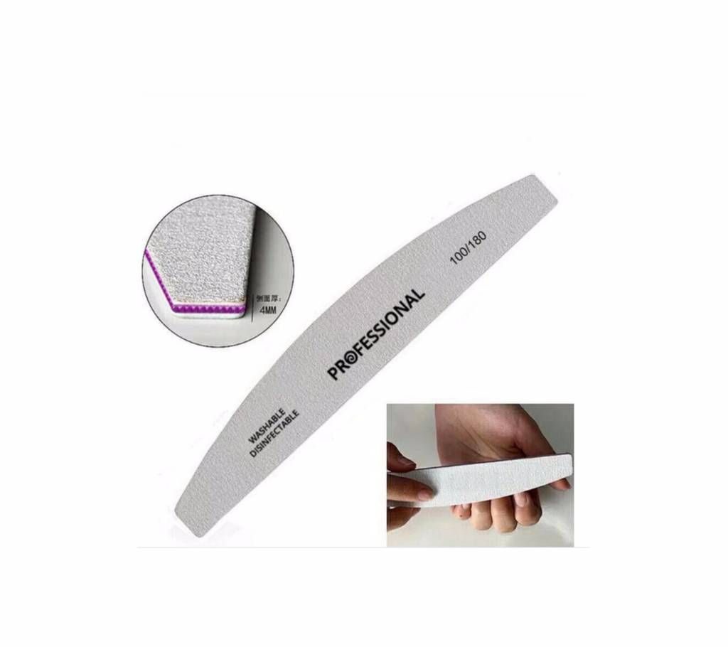 5Pcs Double Side Nail File Buffer Block 100/180 Gel Polisher Beauty Tools